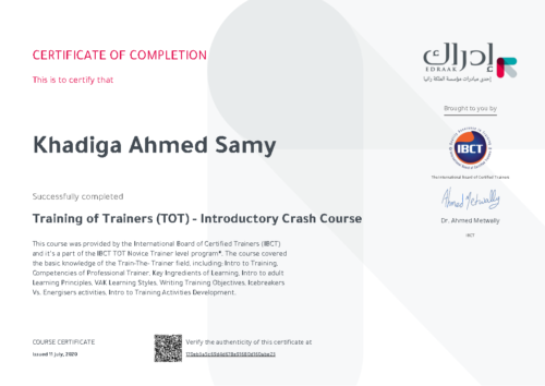 TOT . Edraak-Certificate