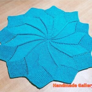 Handmade Knitted Round Rug – Cotton Cord Design by Handmade Gallery