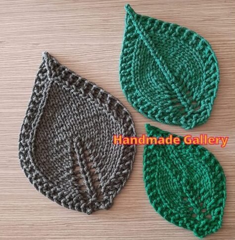 Crochet Leaf Coaster Set – Handmade Home Décor (Large & Small Sets)