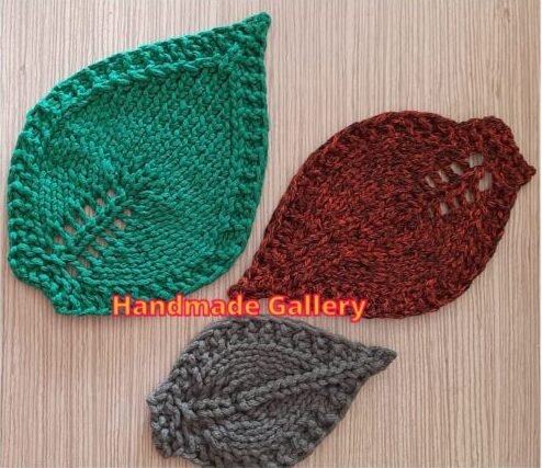 Crochet Leaf Coaster Set – Handmade Home Décor (Large & Small Sets) - Image 2